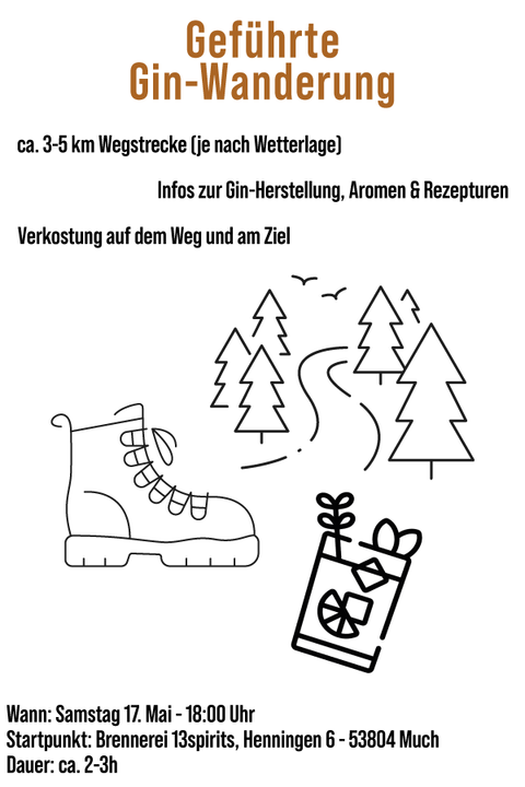 Gin Wanderung & Tasting "Gib dem Wandern einen Gin" - Termine im Mai & September