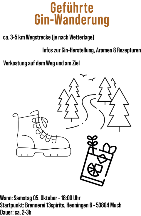 Gin Wanderung & Tasting "Gib dem Wandern einen Gin" - Termine im Mai & September