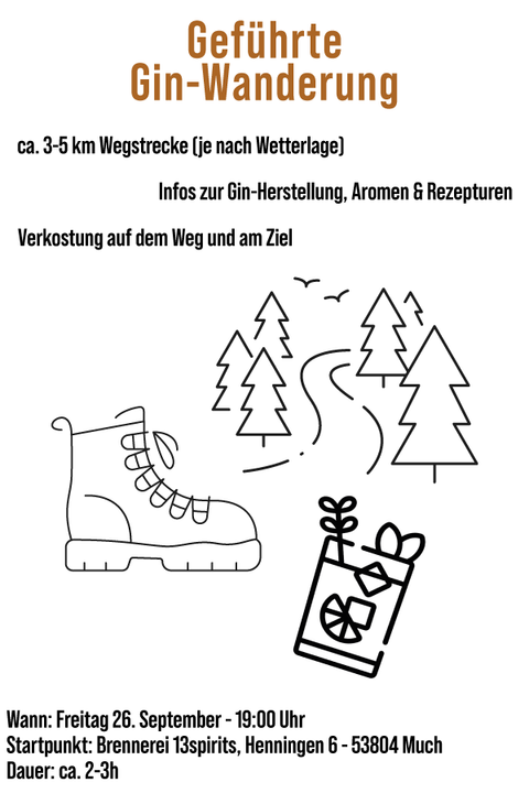 Gin Wanderung & Tasting "Gib dem Wandern einen Gin" - Termine im Mai & September
